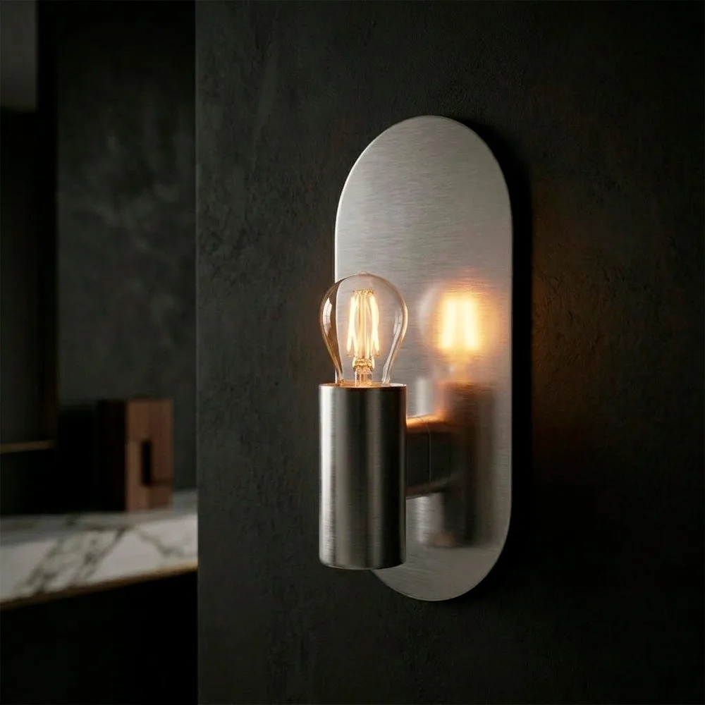 ARANDELA BULB CROMADA 1 SOQUETE